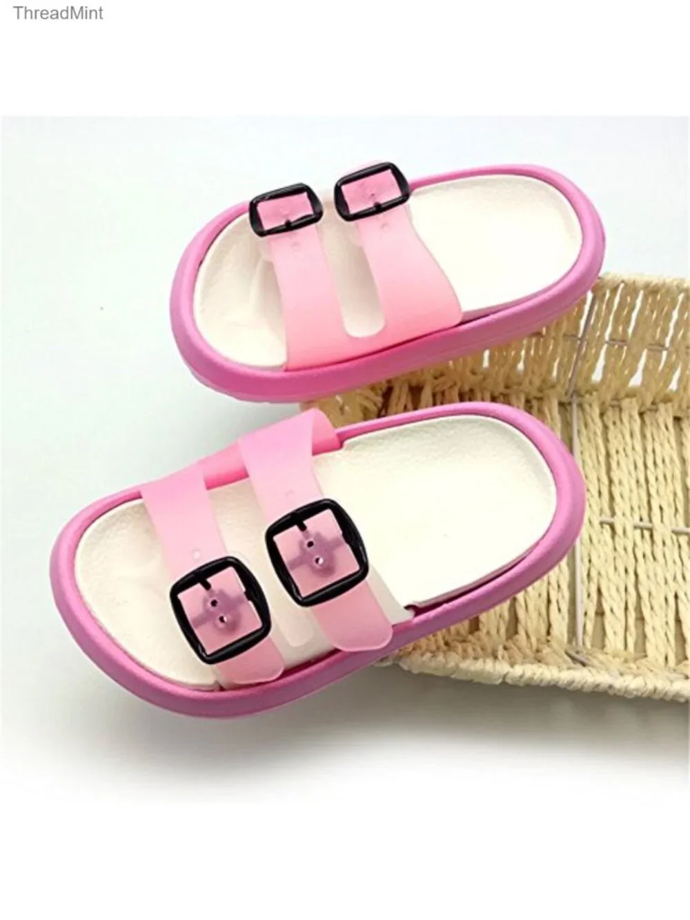 Kids Toddler Summer Slide Sandals Non-Slip Adjustable Buckle Water Shoes